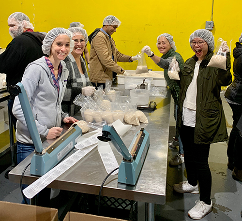 A group of McKesson Ventures employees volunteered at the San Francisco-Marin Food Pantry.